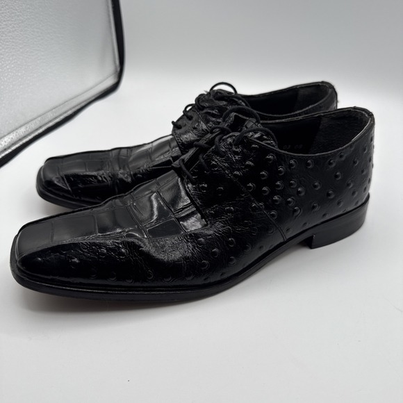 Stacy Adams Other - Stacy Adams Leather Uppers & Leather Sole‎ 9 M  Black Oxford Made In India #31